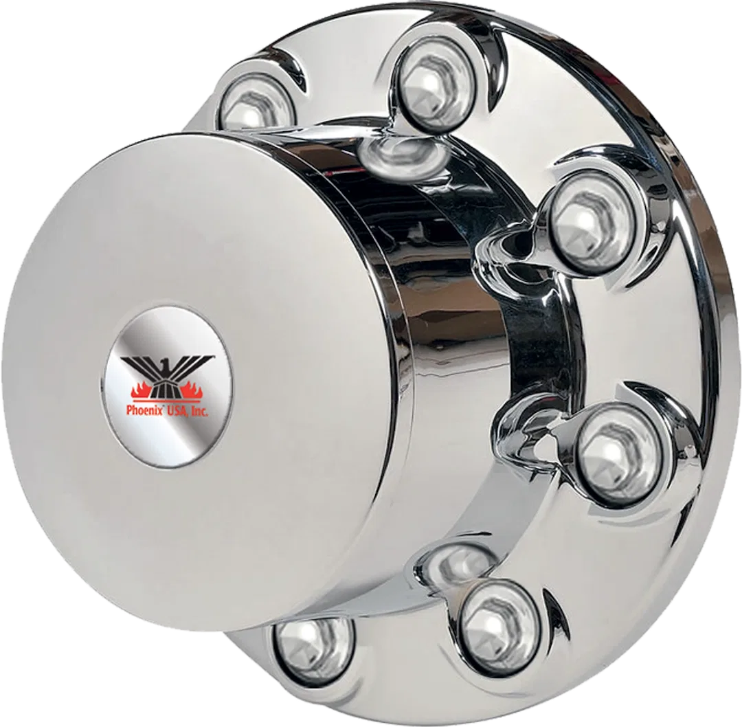 Q822R – PHOENIX USA Wheel Center Cap, Fits 8 Lug Rear Wheels 8 x 275 Millimeter/ 8 x 10.83 Inch Bolt Pattern 22 Milli...